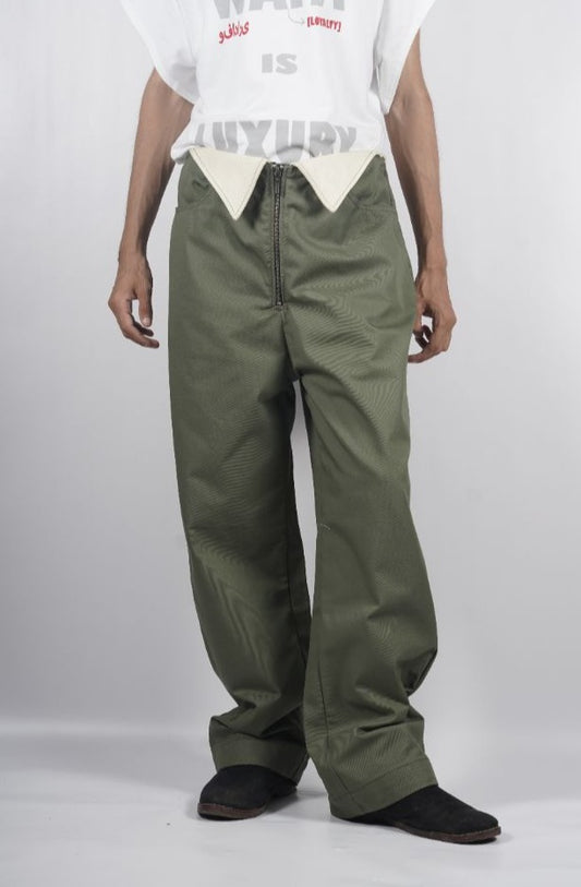 PD Collar Pant [Sage Green]