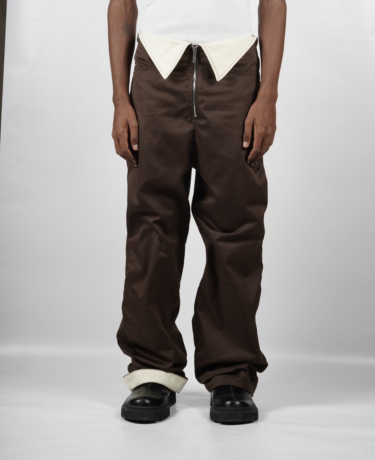 PD Collar Pant [Brown]