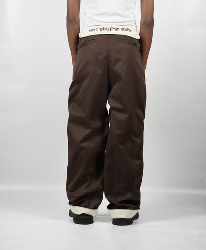 PD Collar Pant [Brown]